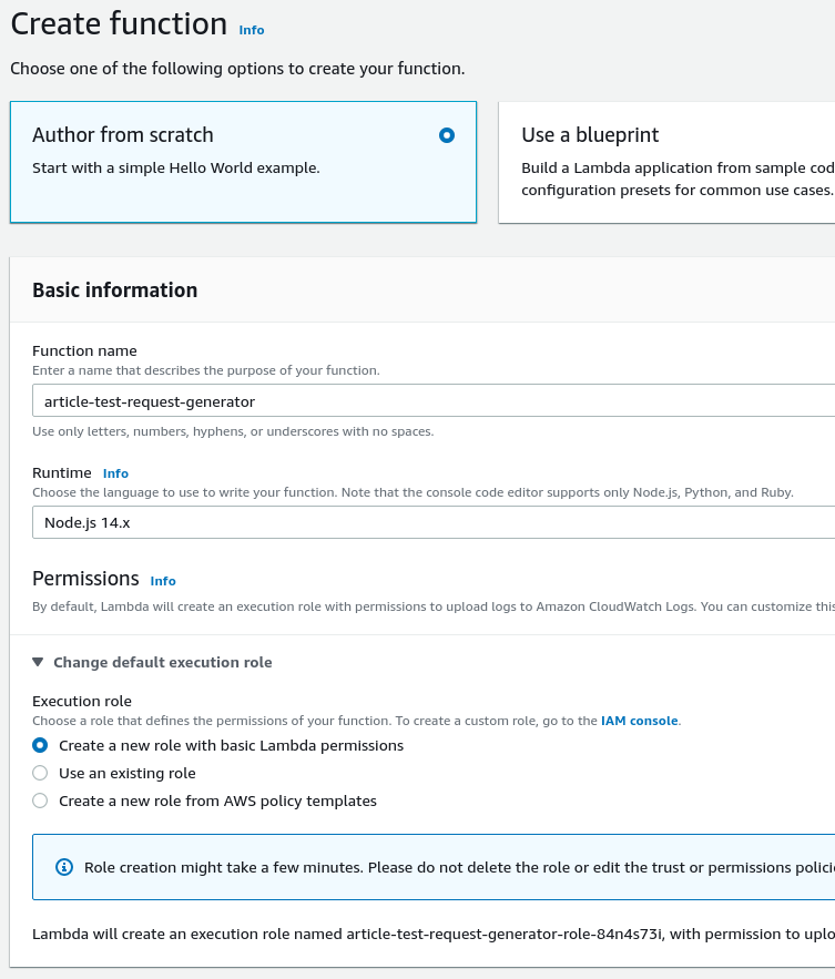 Create function window